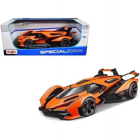 Lamborghini V12 Vision Gran Turismo Metallic Special Edition 1-18 Diecast Model Car, Orange