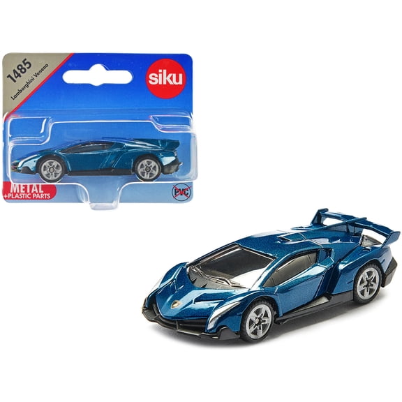 Lamborghini Veneno Blue Metallic Diecast Model Car by Siku
