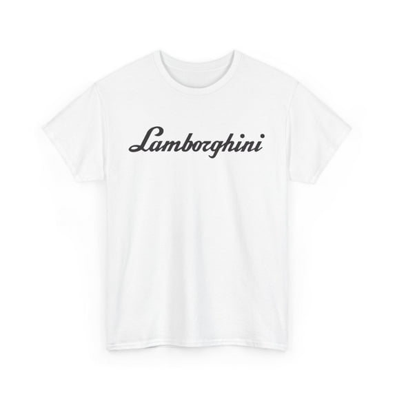 Lamborghini 2025 Automobili Colors T Shirt Heavy Cotton Tee Merch Lambo - White / 2XL