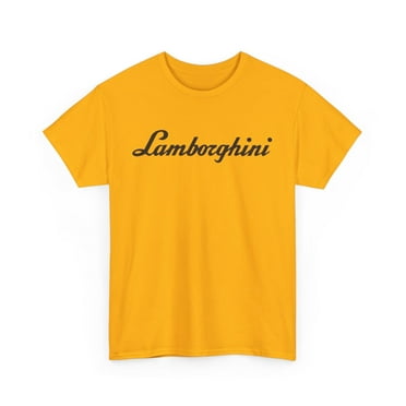 Lamborghini 2025 Automobili Colors T Shirt Heavy Cotton Tee Merch Lambo - Gold / L