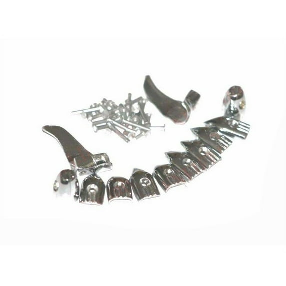 Lambretta Floor End Cap With Rivets Shark Teeth & Leg Shield Clamps