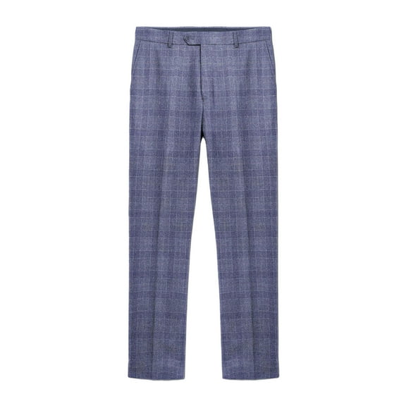 Lambretta Mens Bradley Checked Suit Pants