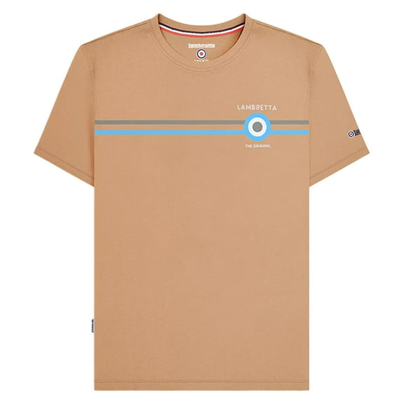 Lambretta Mens Classic SS24 Stripe T-Shirt