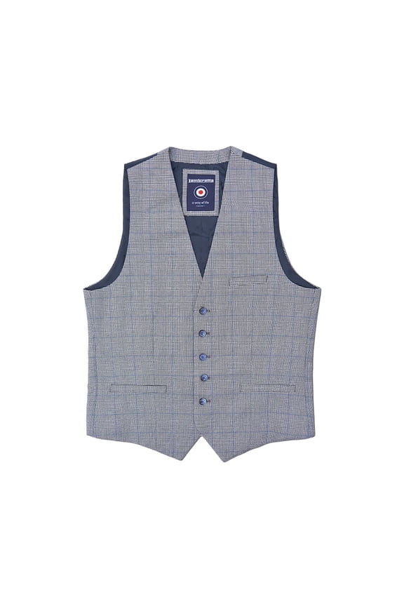 Mens George Prince Of Wales Check Vest