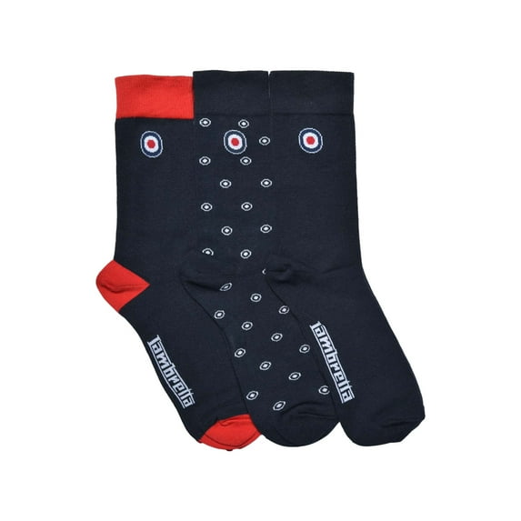 Lambretta Mens Paisley Socks (Pack of 3)