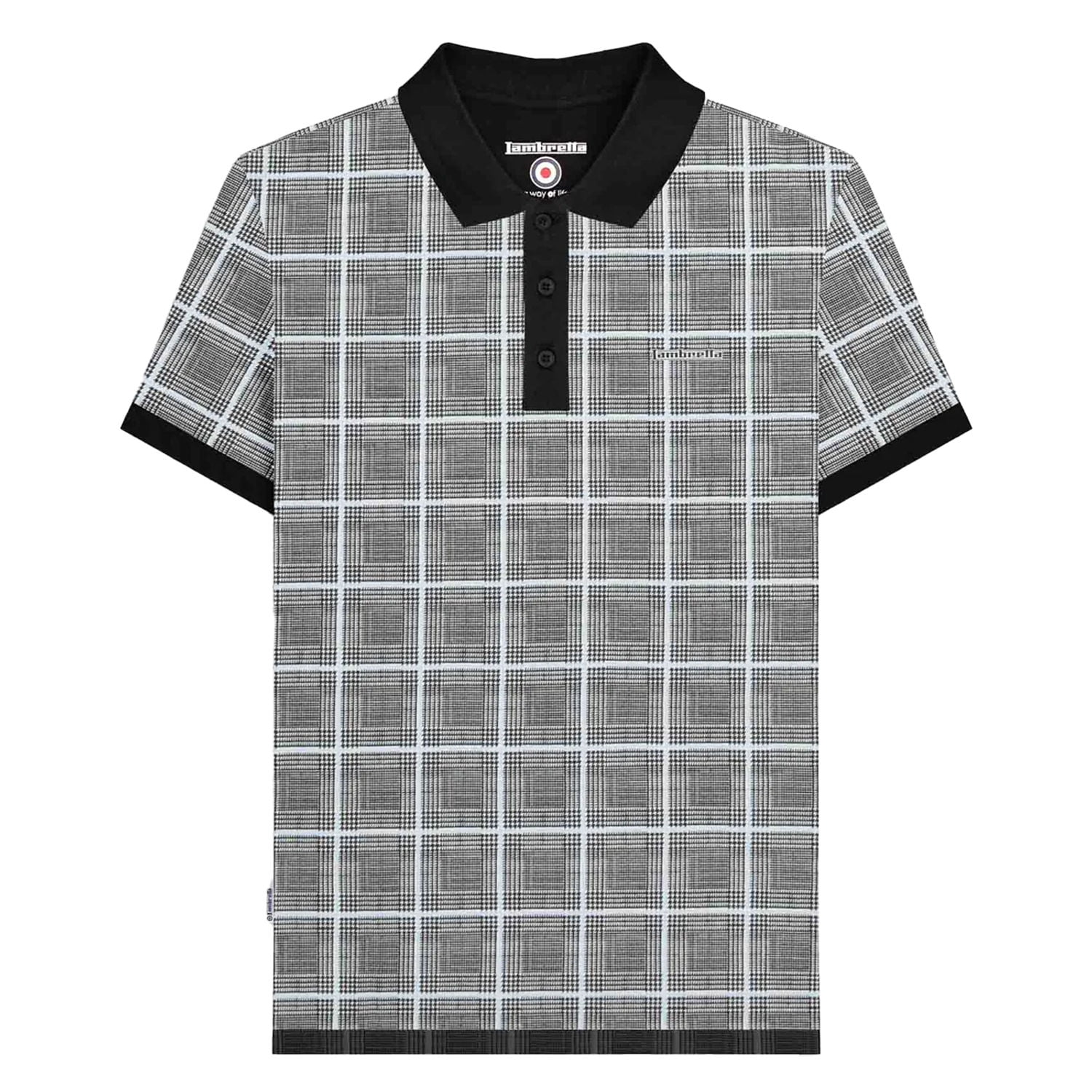 Lambretta Maglietta Uomo SS25 - Girocollo Cotone 100% Con Logo Ricamato, Bianca - 4