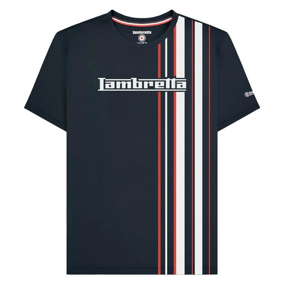 Lambretta Mens SS25 Racing Stripe T-Shirt