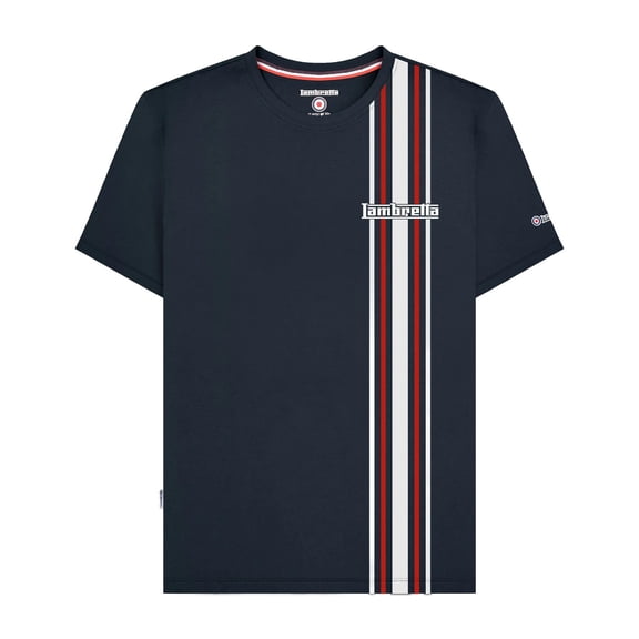 Lambretta Mens SS25 Side Stripe T-Shirt