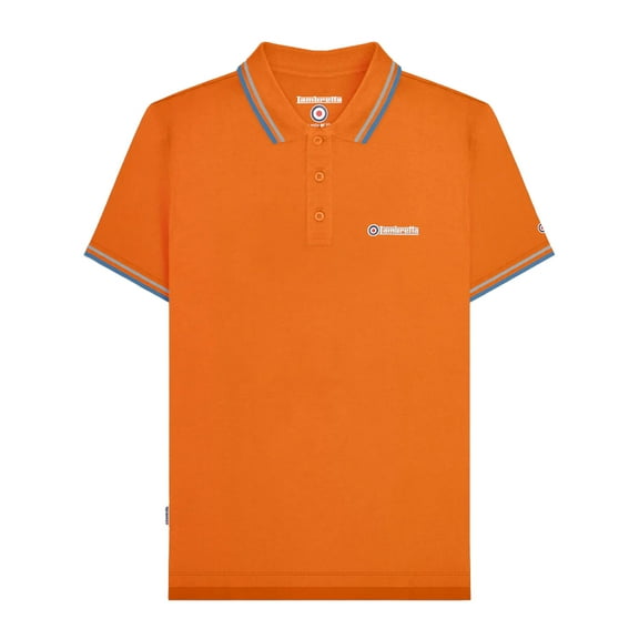 Lambretta Mens SS25 Twin Tip Polo Shirt