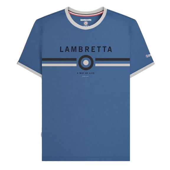 Lambretta Mens Target Ringer T-Shirt