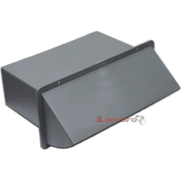 Lambro 1170G Gray Plastic Wall Cap Vent 3-1/4 inch X 10 inch