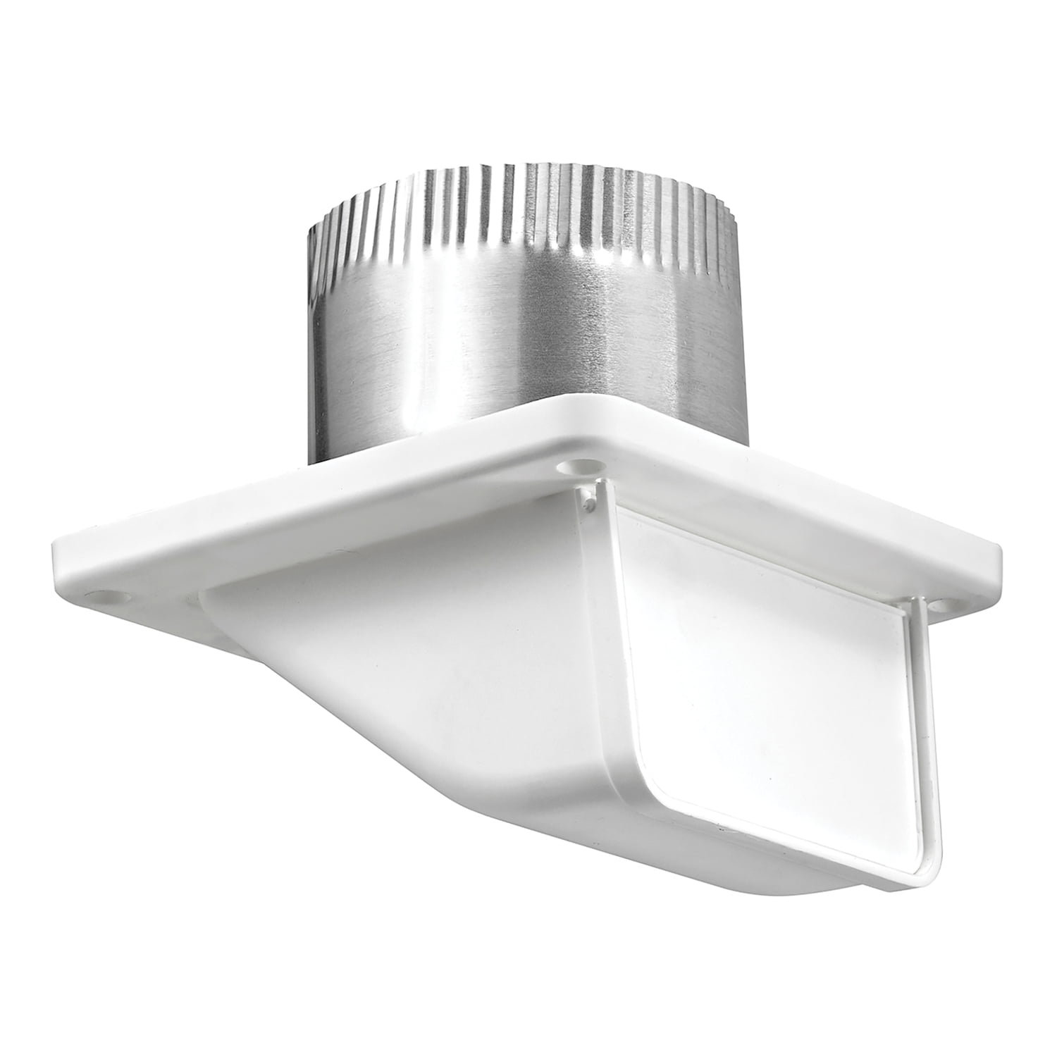 Lambro 143WTP 4-In. White Plastic Under Eave Vent with Weather