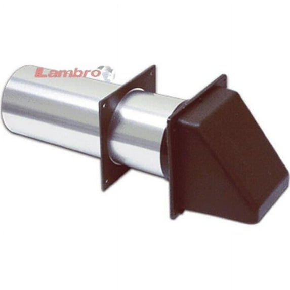 Lambro 222BS 3 in. Brown Plastic Preferred Hood Vent with Tail Piece & Removable Screen, Sleeve - Pack of 12
