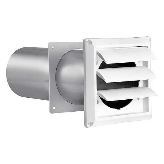 Lambro White 4" Plastic Louvered Vent (267W) LAO267W