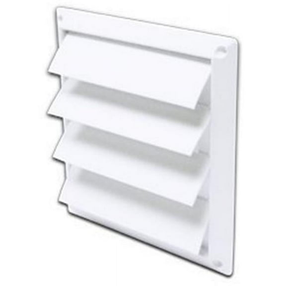 Lambro 360W 5 in. White Plastic Louvered Vent - Pack of 12
