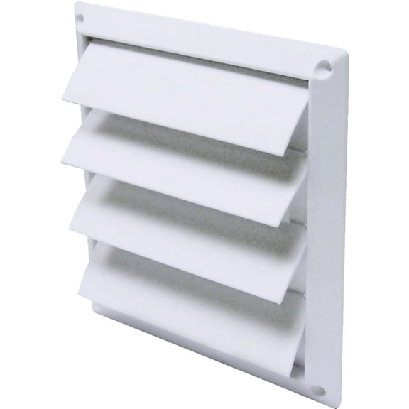 Lambro 361W Louver Vent Hood, 6", White