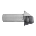 thumbnail image 1 of Lambro 4-In., 26-Gauge Paint-Grade Galvanized Wall Exhaust Hood Vent with Damper and 11-In. Pipe, EC-34400G-PG, 1 of 5