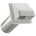 thumbnail image 1 of Lambro 4 In. White Plastic Wall Exhaust Hood Vent 224WS, 1 of 4