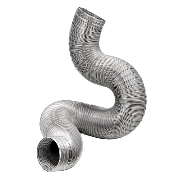 Lambro 8-Ft. Flexible Aluminum Semi-Rigid Double-Lock Air Duct, 4 In. Diameter, 302DL