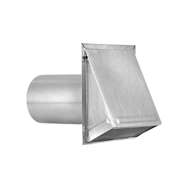 Lambro Industries 8 in. 22 Gauge Aluminum Exhaust Wall Hood Vent