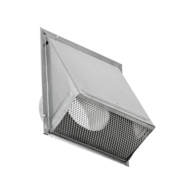 Lambro Industries 8 in. 26 Gauge Galvanized Steel Fresh Air Wall Intake