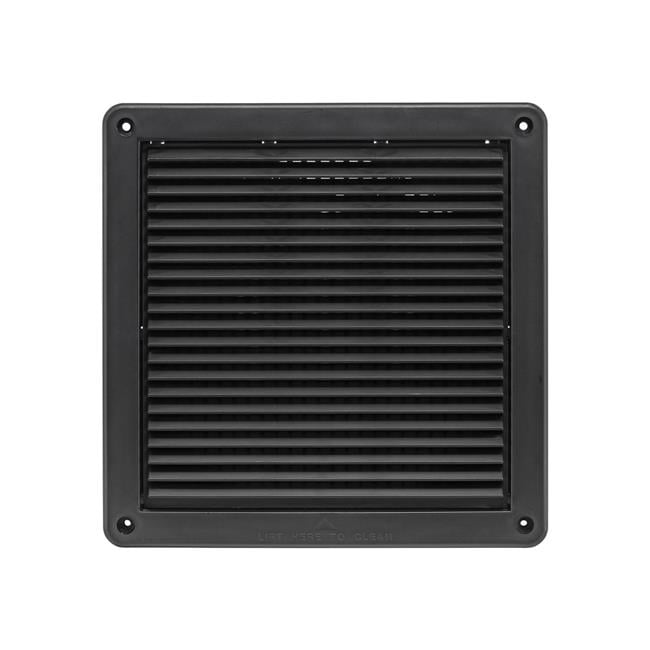 Lambro Industries 8 in. Mini Louver Removable Screen Plastic Fresh Air ...