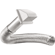 Lambro Semi-Rigid Duct Exhaust Through-Wall Dryer Vent Kit 5-Piece - Pack of 4   Residential Use, Standard Application