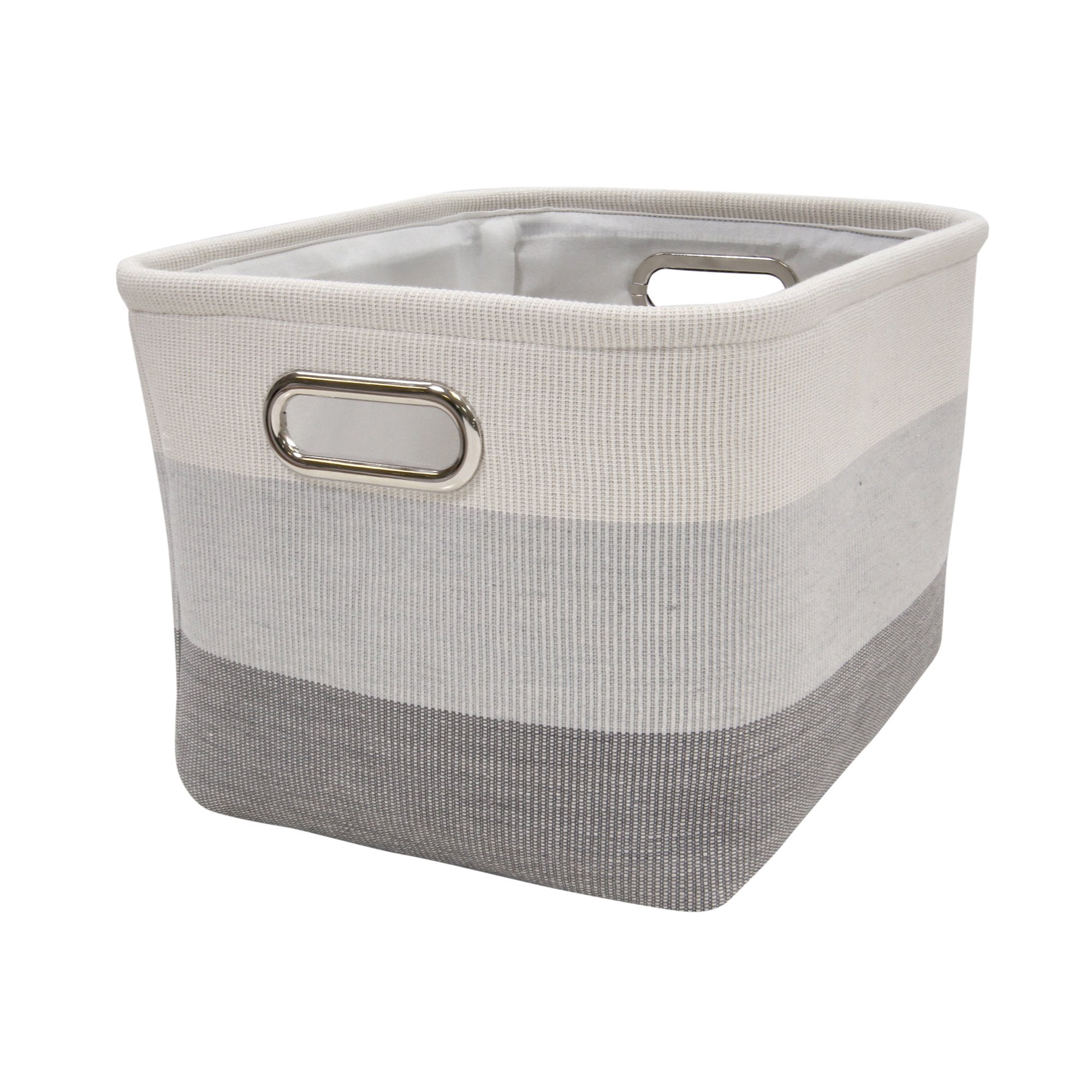 Lambs & Ivy 1.198 Gallon Fabric Storage Bins, Gray
