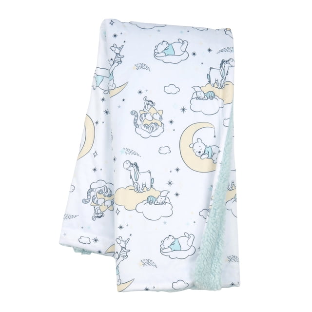 Lambs & Ivy Disney Baby Winnie the Pooh Newborn Plush Fleece Blanket ...