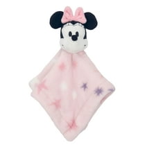 Lambs & Ivy Disney Baby Minnie Mouse Stars Pink Lovey/Security Blanket