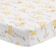thumbnail image 1 of Lambs & Ivy Disney Baby Storytime Pooh 100% Cotton Fitted Crib Sheet - White, 1 of 5