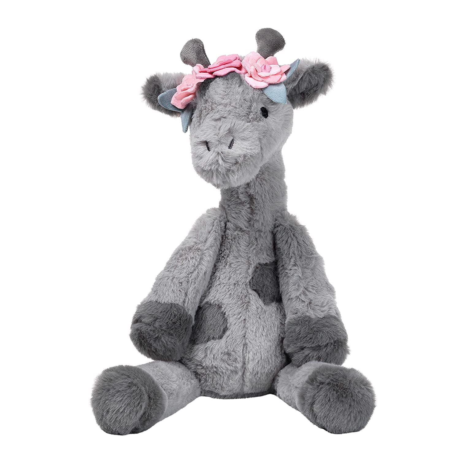 Lambs Ivy Giraffe and a Half Gray Plush Stuffed Animal Toy