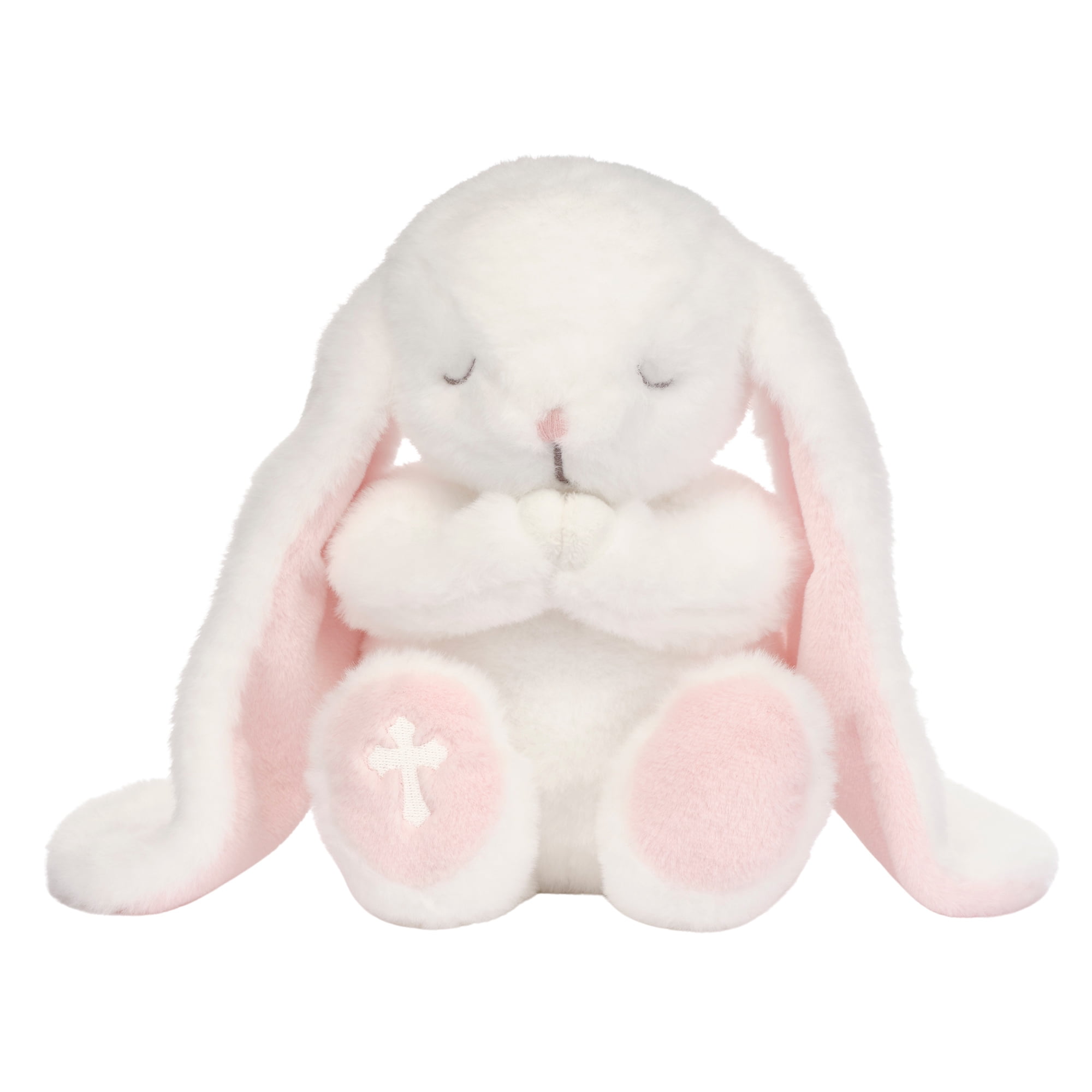 Lambs & Ivy Heaven Sent Baptism White Plush Bunny Stuffed Animal Toy - Precious