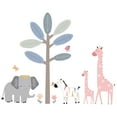 thumbnail image 1 of Lambs & Ivy Jazzy Jungle Elephant/Zebra/Giraffe/Tree Wall Decals/Stickers, 1 of 4