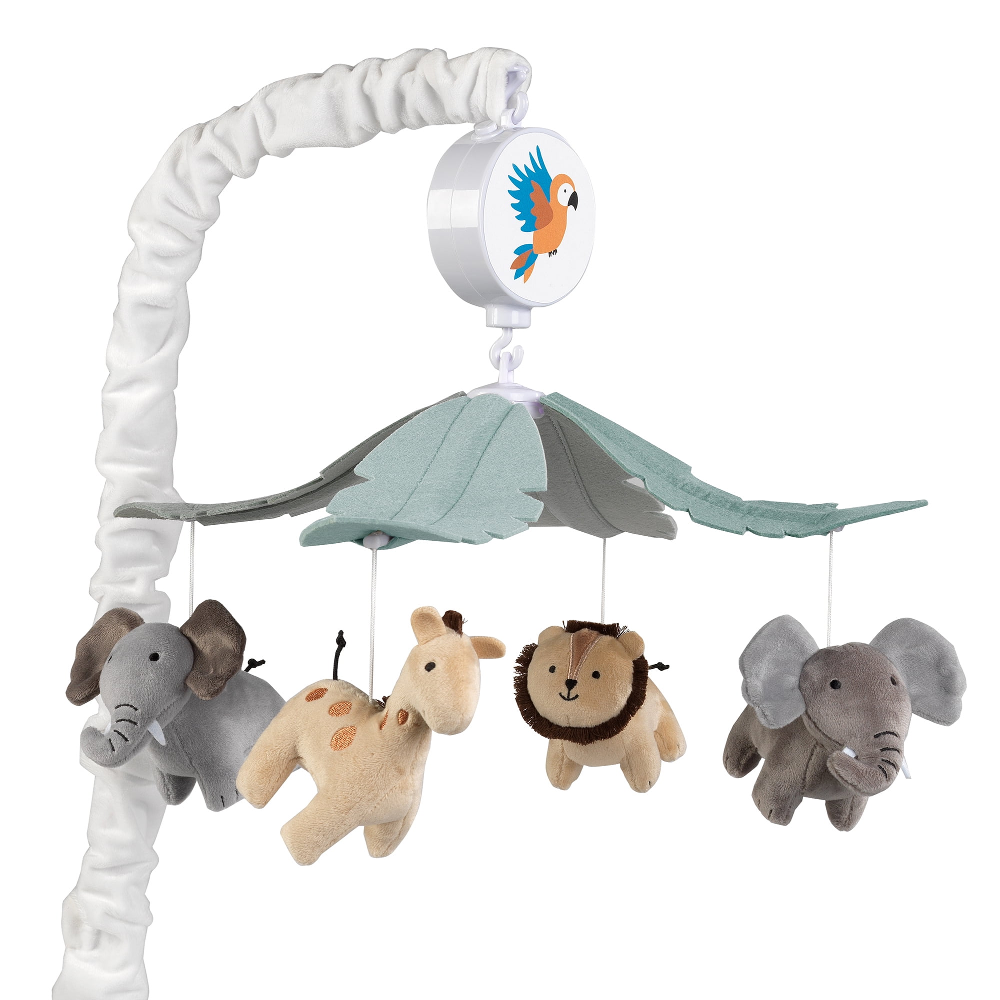 Lambs Ivy Safari Nursery Mobile with Giraffe Elephant Lion Infant Soother Toy Walmart