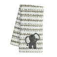 thumbnail image 1 of Lambs & Ivy Jungle Safari White/Tan Plush Minky Elephant Nursery Baby Blanket, 1 of 4