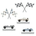 thumbnail image 1 of Lambs & Ivy Little Racer Car/Transportation Blue/Taupe Wall Decals/Stickers, 1 of 4