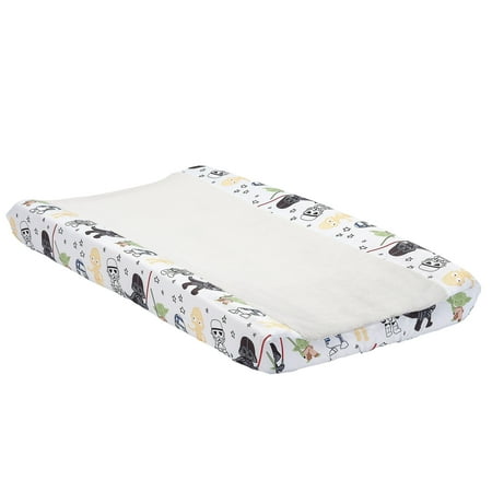 Lambs & Ivy Star Wars Classic Changing Pad Cover - Yoda/Darth Vader/R2-D2/C-3PO