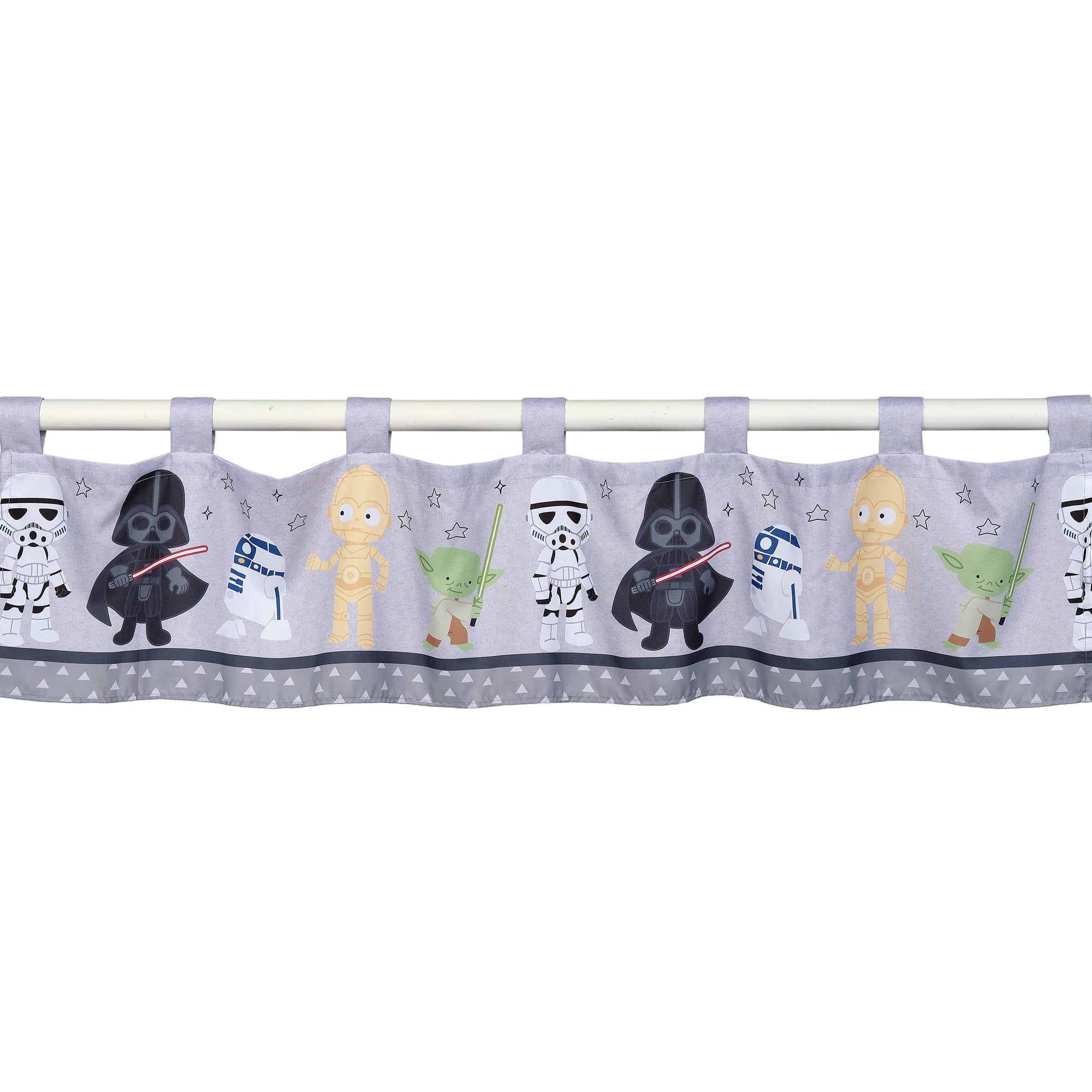 Lambs & Ivy Star Wars Classic Window Valance Yoda/Darth Vader/R2D2/C