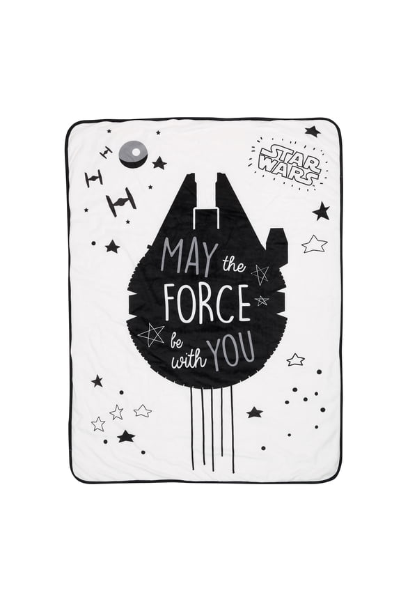 Star Wars Millennium Falcon Baby Blanket - White
