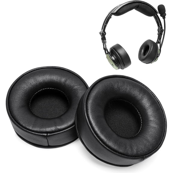 Lambskin Ear Pads Cushion Compatible with David Clark DC PRO-X2, DC PRO-X Aviation Headsets, Including Thicker & Softer Ear Seals, 3 Mic Muffs