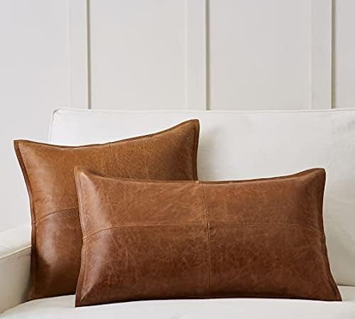 D DOLLY LAMB Lambskin Leather Pillow Cover - Sofa Cushion