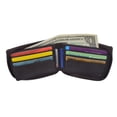 thumbnail image 1 of Lambskin Leather Zip Around W/Outside ID Bifold Wallet 1574, 1 of 13