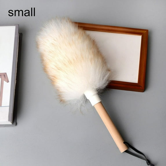 Lambswool Duster With Ergonomic Handle Streamline Your Cleaning Routine