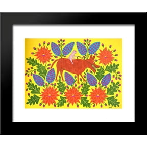 Lamd Has Harnesed a Wolf 20x24 Framed Art Print by Primachenko, Maria