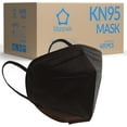 thumbnail image 1 of Lamdown (600-Pack) KN95 Face Masks, Premium 5-Layer Disposable Dust Mask Respirator for Adults, Black, 1 of 5