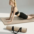 thumbnail image 1 of Lamei Thick Yoga Mat 10mm with Exclusive Printed Designs - Non Slip Exercise Mat for Home Gym & Travel, TPE Eco Friendly with Carry Strap, for Yoga Pilates Stretching, Bronze, 1 of 6