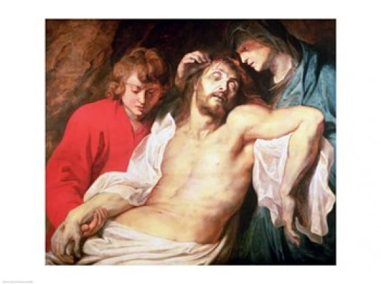 Lament of Christ by the Virgin and St John Canvas Art - Peter Paul Rubens (24 x 18)