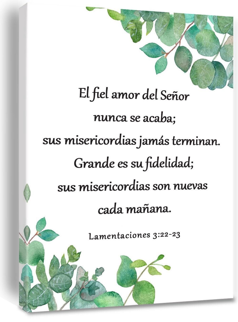 Lamentaciones 3:22-23 En Español Para Pared Cuadros Cristianos Para ...