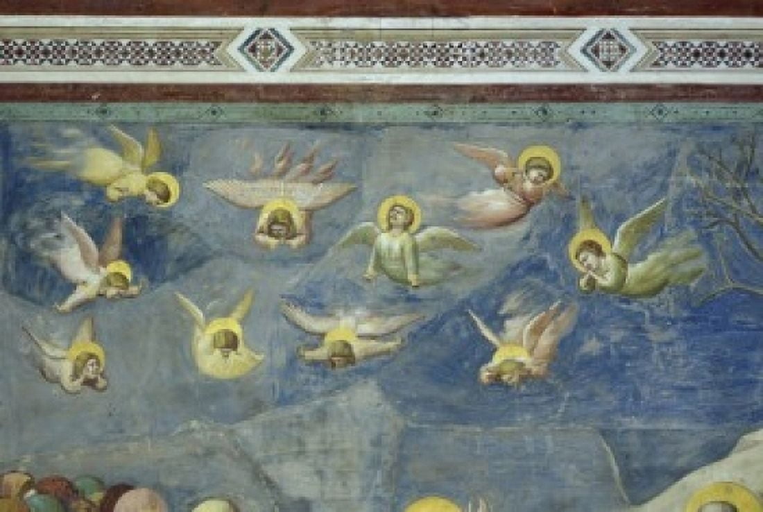 The Lamentation (Detail) Giotto di Bondone (c 1266-1337 Florentine) Fresco Arena Chapel Cappella degli Scrovegni Padua Canvas Art - Giotto di Bondone (24 x 36)